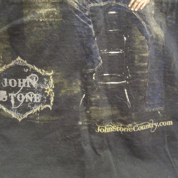 2014 JOHN STONE CRUISE SHIRT, FROM THE KID ROCK CRUISE, BLACK, LARGE - Picture 4 of 6